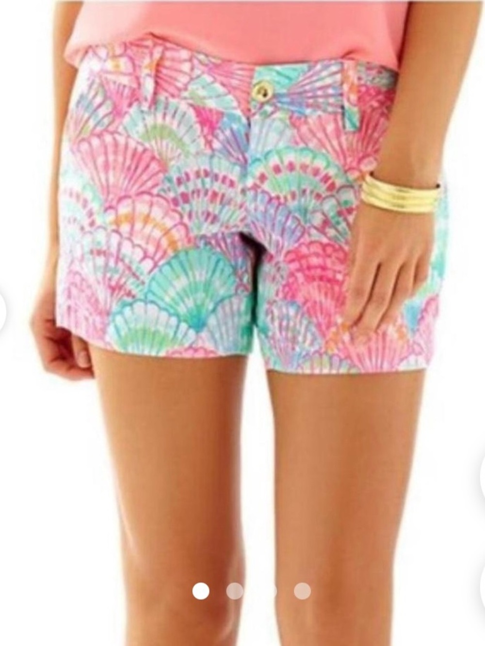 Lilly Pulitzer 5" Callahan Shorts Oh Shello Pink
Green Blue Multi Size 8